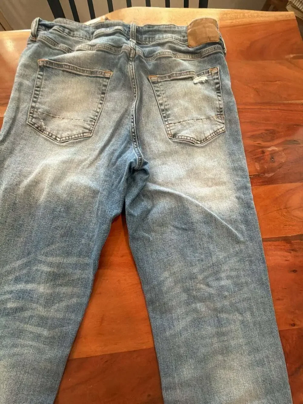 Aeropostale  Men’s Athletic Skinny Distressed Blue Jeans Size 34x34